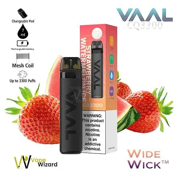 Disposable vap Vaal CQ3300 Device
Rechargeable With Two Coils 9