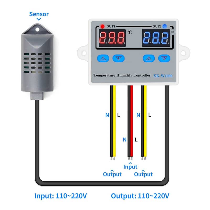 220V XK-W1099 Temperature and Humidity Controller in Pakistan 5