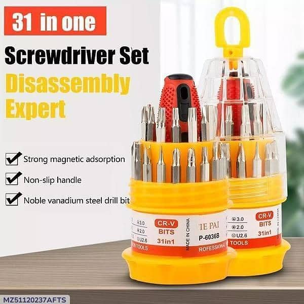 31 Pcs Stainless Steel Screwdriver Set 4