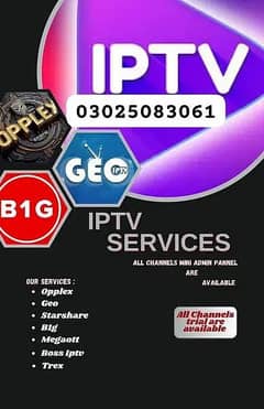 Xciptv ,Credits facility and All IPTV ,geo,opplex 03025083061