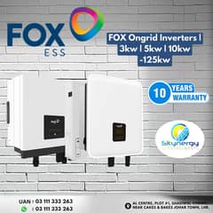 Fox Ongrid Inverters| 3.3kw | 5kw + Wifi Dongle |10kw | solar inverter