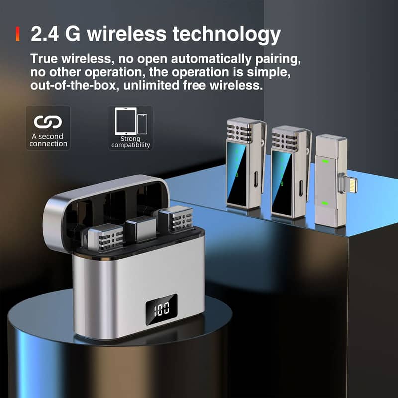 JMARY MW-15 2.4G WIRELESS MICROPHONE FOR MOBILE (LIGHTNING) 0