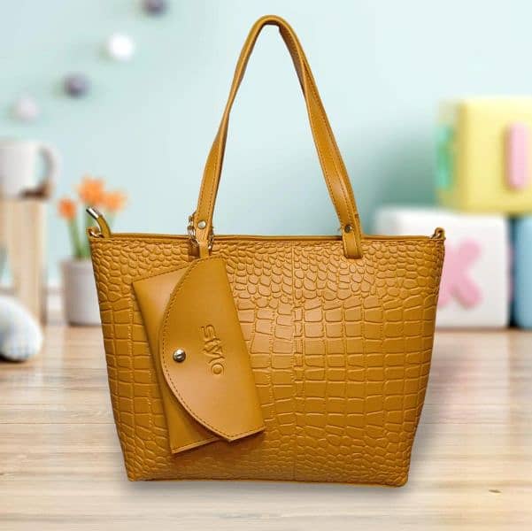 Women's Leather Textured Tote Bags 1