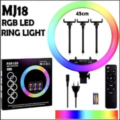 MJ18 45 CM RGB LED Soft Ring Light with 3 Phone Holders /Ring lights