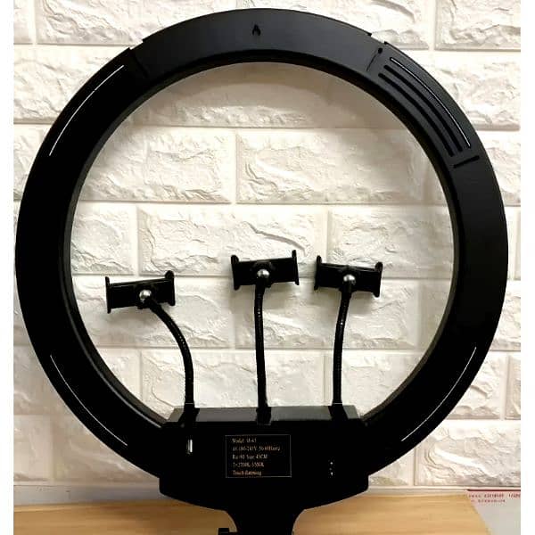 MJ18 45 CM RGB LED Soft Ring Light with 3 Phone Holders /Ring lights 3