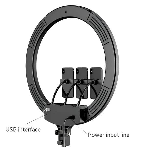 MJ18 45 CM RGB LED Soft Ring Light with 3 Phone Holders /Ring lights 5