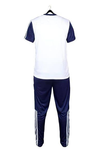 2 Pcs Men Jersey Plains Sweatshirt Track Suit 3