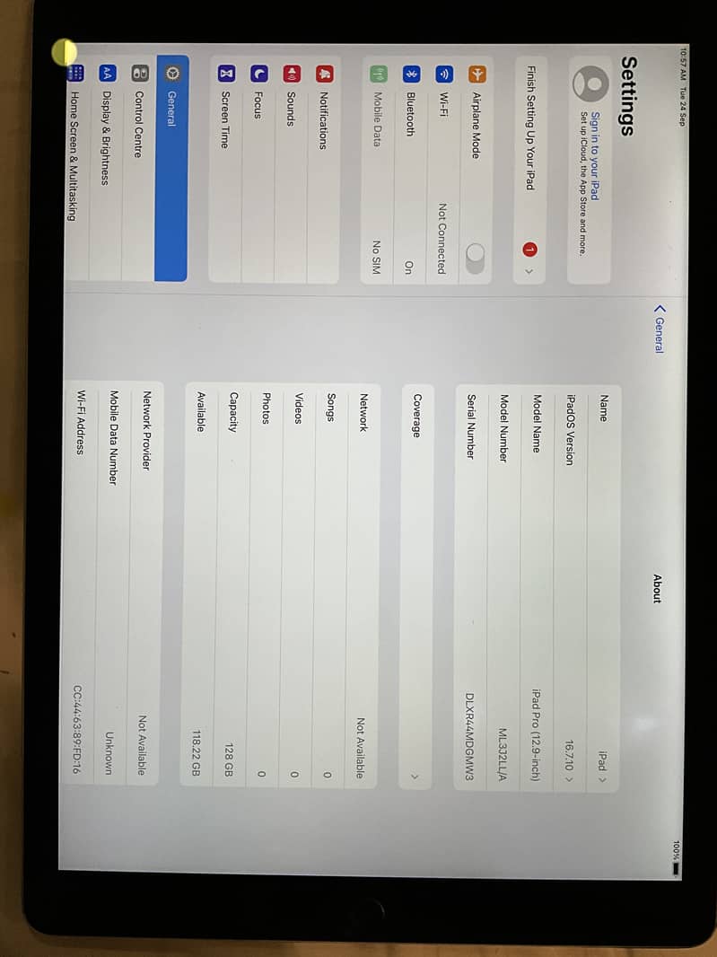 I pad pro 12.9" 2