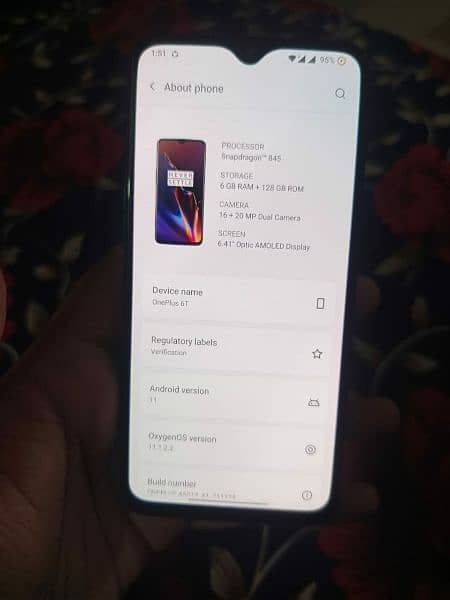 One plus 6t 6 128 Gb pta permanent pach exchange possible 4