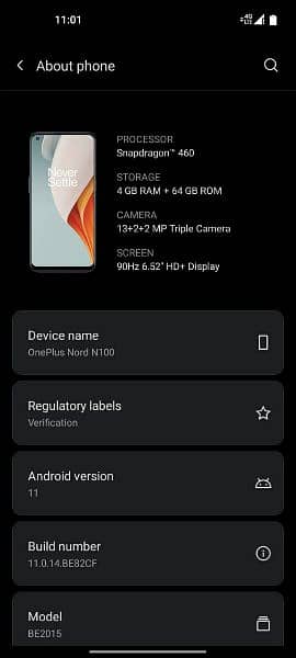 ONE PLUS N100 4GB 64GB 5