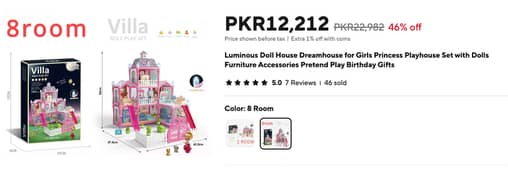 Luminous Doll House Dreamhouse for Girls Princess Playhouse Set