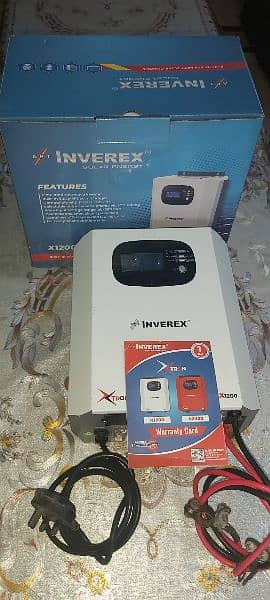 Inverex Solar inverter XTron 1200 Under Warranty +Battery AGS GX-200F 1