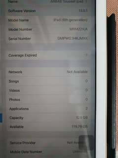 APPLE IPAD 6TH GENERATION 128GB CELLULAR NETWORK 0