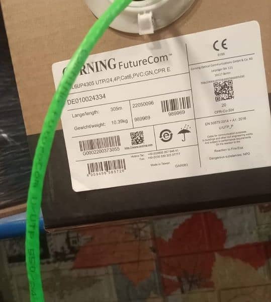 3M Corning cat6 utp pure copper 0