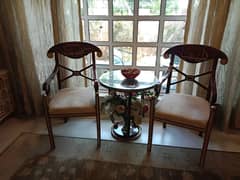 coffee chairs set/center table/wooden bed room chair sale from Lahore