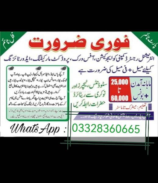 Jobs in Lahore 0