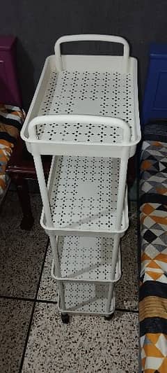 Plastic Rack Trolleys – White Color