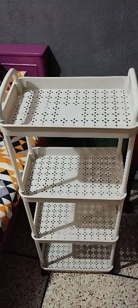 Plastic Rack Trolleys – White Color 2