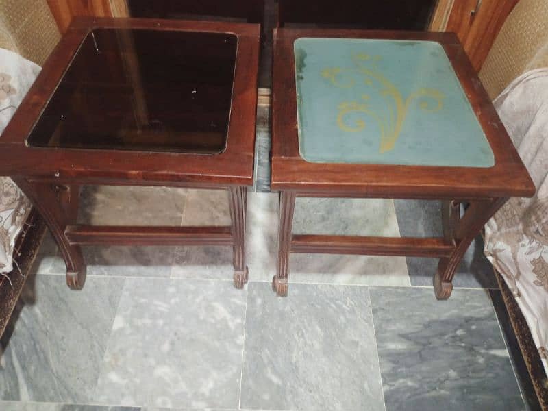 wooden center table set 3