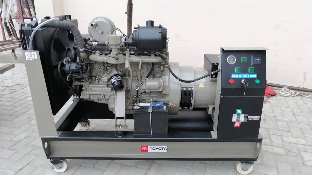 generator 30 KVA gas petrol LPG Toyota engine 2jz 3000cc 6