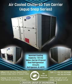 Air Cooled Liquid Chiller 40 Ton Carrier (Aqua Snap Series)