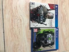 Call of duty modern warfare 2 and witcher 3 wild hunt ps4 game