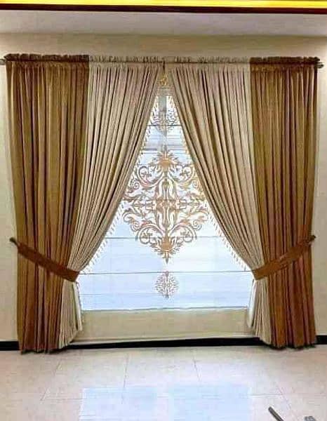 bedroom decor , dressing table ,D wall , window curtains 10