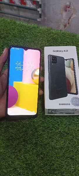 Samsung A12 complete box lush 2