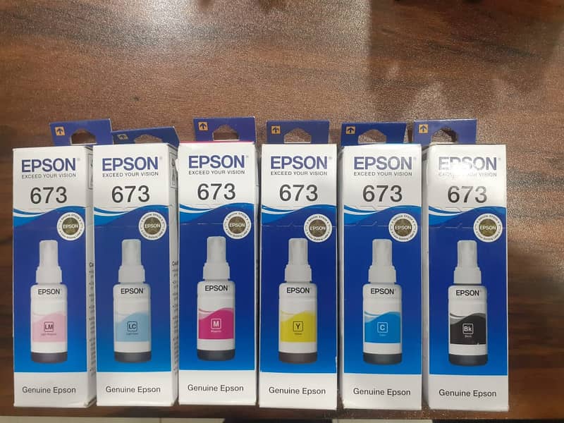 Epson L805/L1800 Original Ink Bottles *673*  (6 Color Set) 0