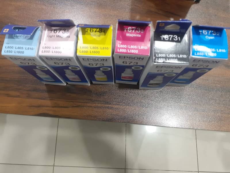 Epson L805/L1800 Original Ink Bottles *673*  (6 Color Set) 3