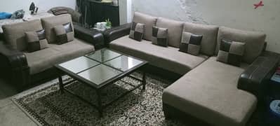 L Shaped, 07 Seater Sofa 0