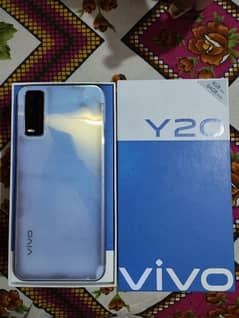 Vivo y20 mobile 10 by 10 condition with original box charger