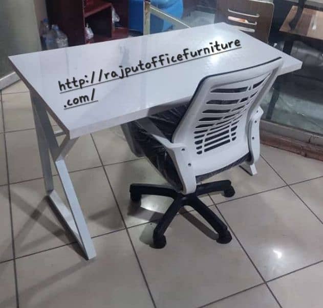 Computer and Study Table with Metal Base | Rajput office furniture 9