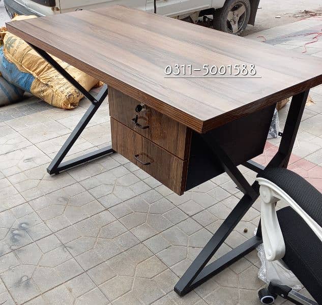 Computer and Study Table with Metal Base | Rajput office furniture 10