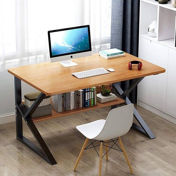 Computer and Study Table with Metal Base | Rajput office furniture 13