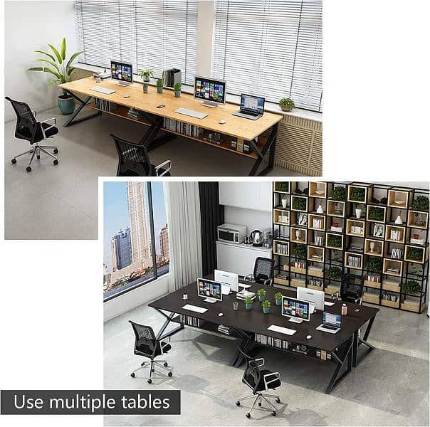 Computer and Study Table with Metal Base | Rajput office furniture 14