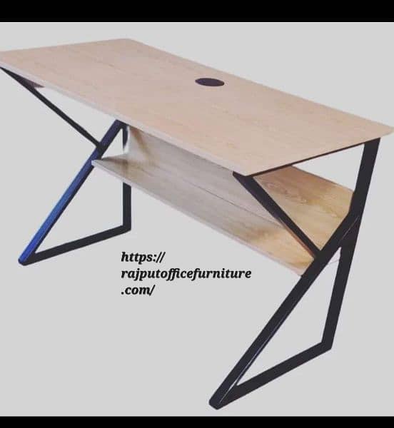 Computer and Study Table with Metal Base | Rajput office furniture 15