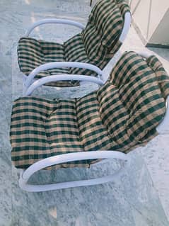 2 lawn chairs ,Table set, Office reception,  and decoration stand