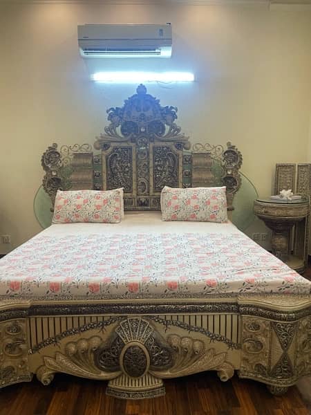 fiber full bedroom set new condition 1