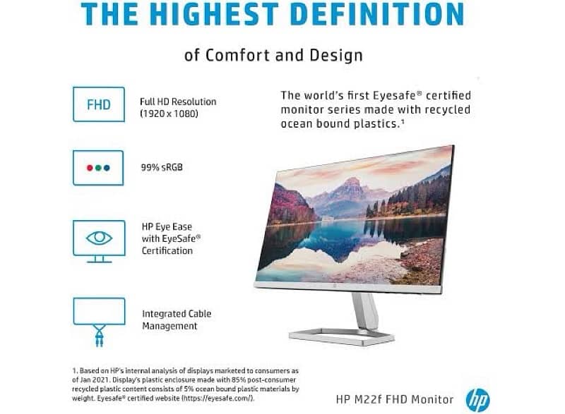 Hp M22f  1080p Fhd Eyesafe display 0