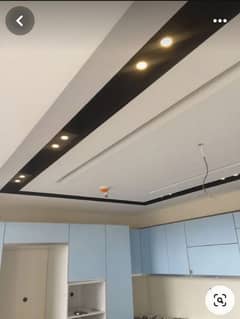 false ceiling in gypsum board and POP