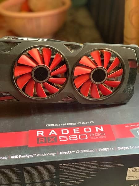 XFX RX580 8gb Card with BOX 3