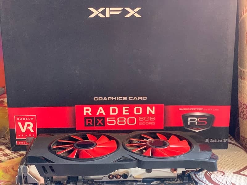 XFX RX580 8gb Card with BOX 10