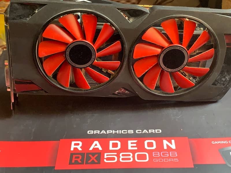 XFX RX580 8gb Card with BOX 12