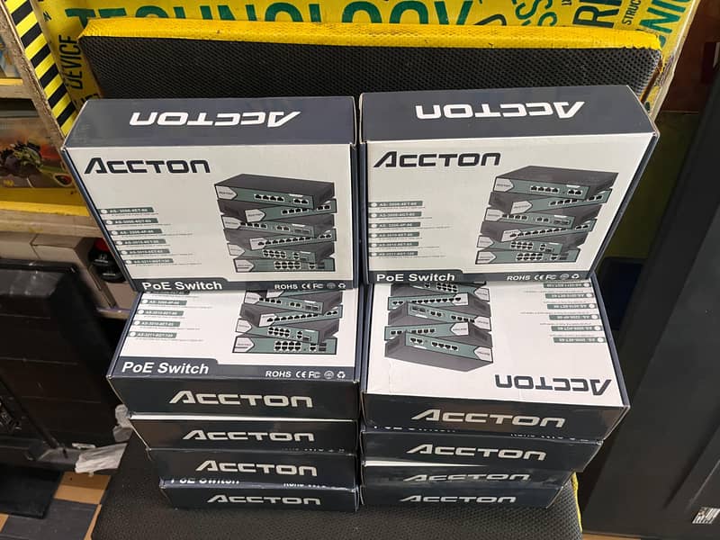 Accton 4 & 8 Ports POE Switches 5