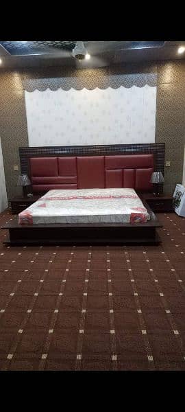 very beautiful wooden bed for sale 0