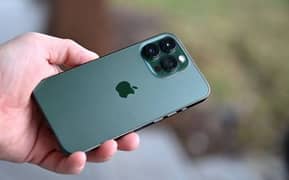 iphone 13 pro max Alpine greeN 90BH 256Gb non pTa Available