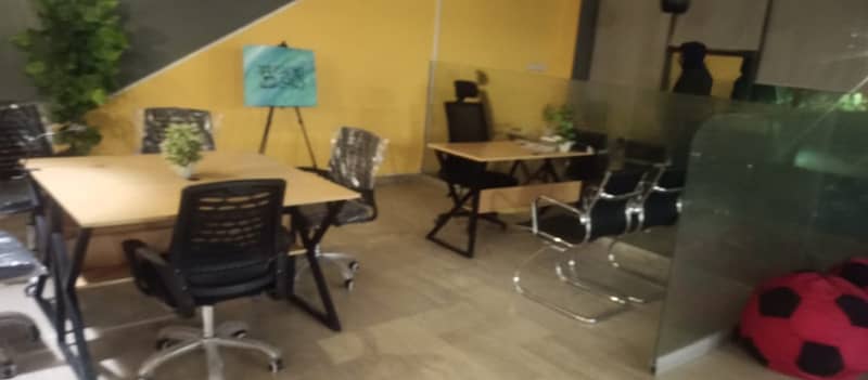 furnished Office for rent in gulberg for (Call center + Software house + Marketing office and other setup as you want) 5