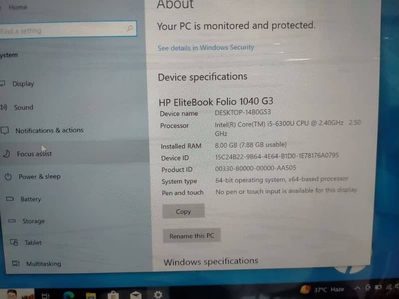 hp Folio 1040 G3 3