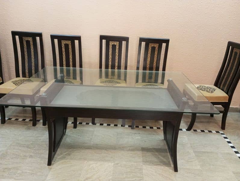 Dinning table with 6 chairs 4